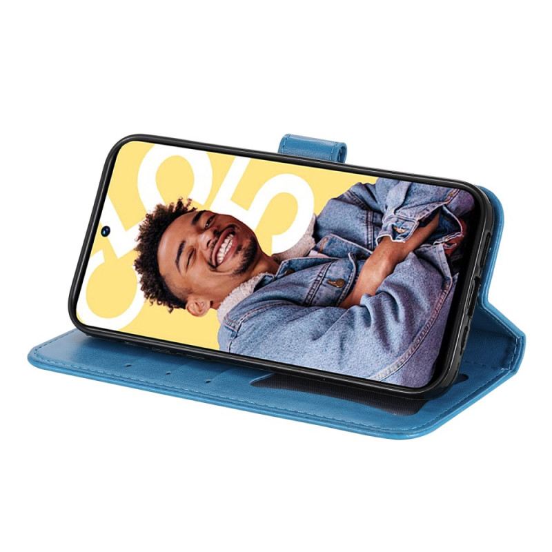 Kinyitható Bőrtok Realme C55 Virágmintás Szíj