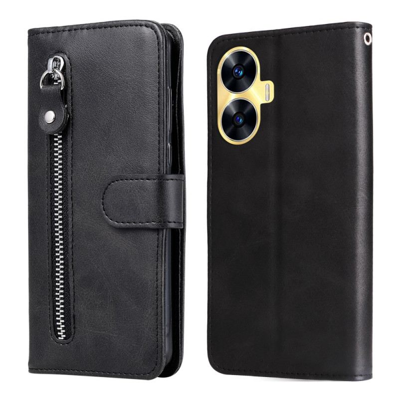 Kinyitható Tokok Realme C55 Elülső Aprópénztartó Pénztárca