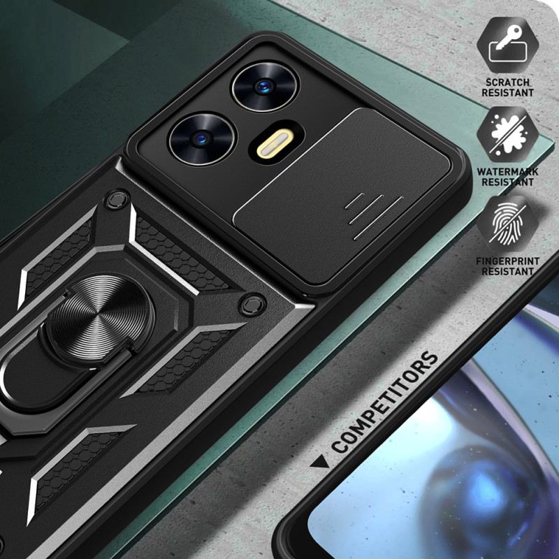 Tok Realme C55 Gyűrűtartó És Csúszó Lencsevédő