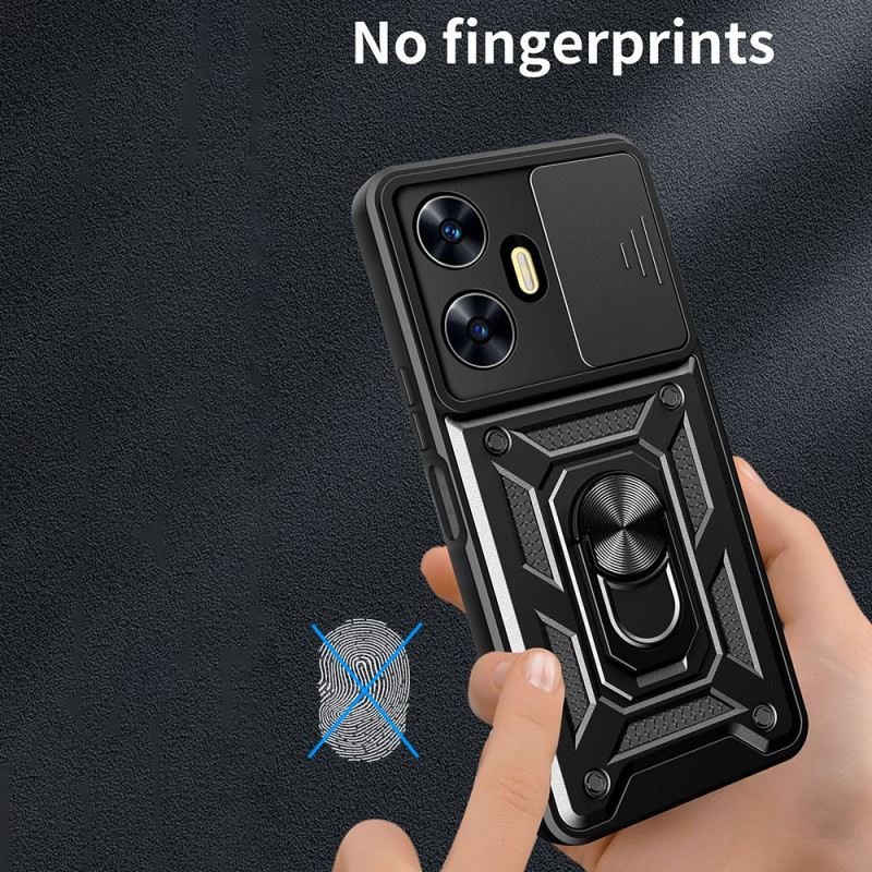 Tok Realme C55 Gyűrűtartó És Csúszó Lencsevédő