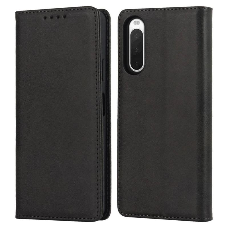 Fliptok Sony Xperia 10 IV Bőrtok Klasszikus Dizájn