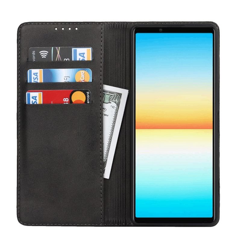 Fliptok Sony Xperia 10 IV Bőrtok Klasszikus Dizájn