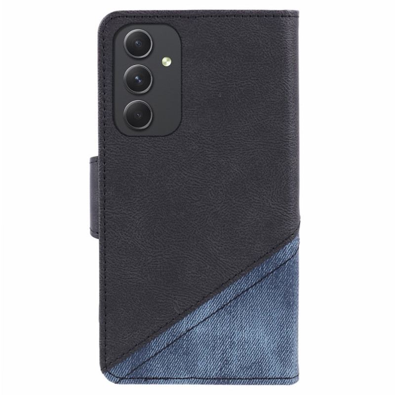 Bőrtok Samsung Galaxy M55 5g Bi-textúra