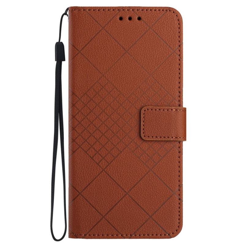 Fliptok Samsung Galaxy M55 5g Licsi Gyémánt Textúra