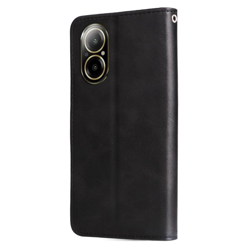 Bőrtok Realme C67 Elülső Aprópénz Pénztárca