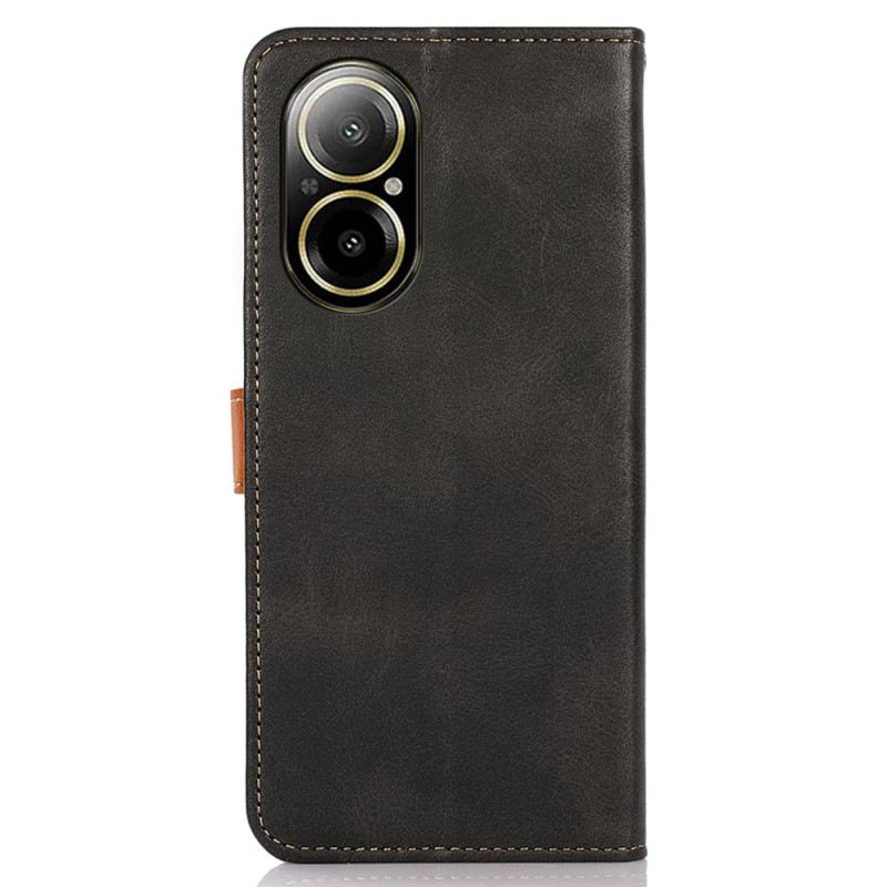 Bőrtok Realme C67 Khazneh Aranykapocs