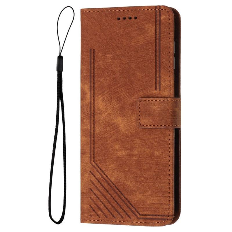 Bőrtok Realme C67 Retró Dizájn