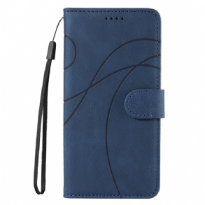 Bőrtok Realme C53 Hullámos Vonalak