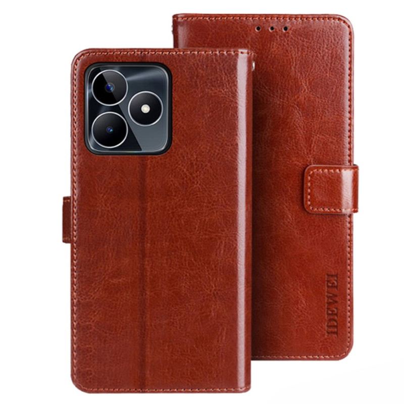 Bőrtok Realme C53 Műbőr Idewei