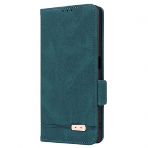 Bőrtok Realme C53 Retró Dizájn