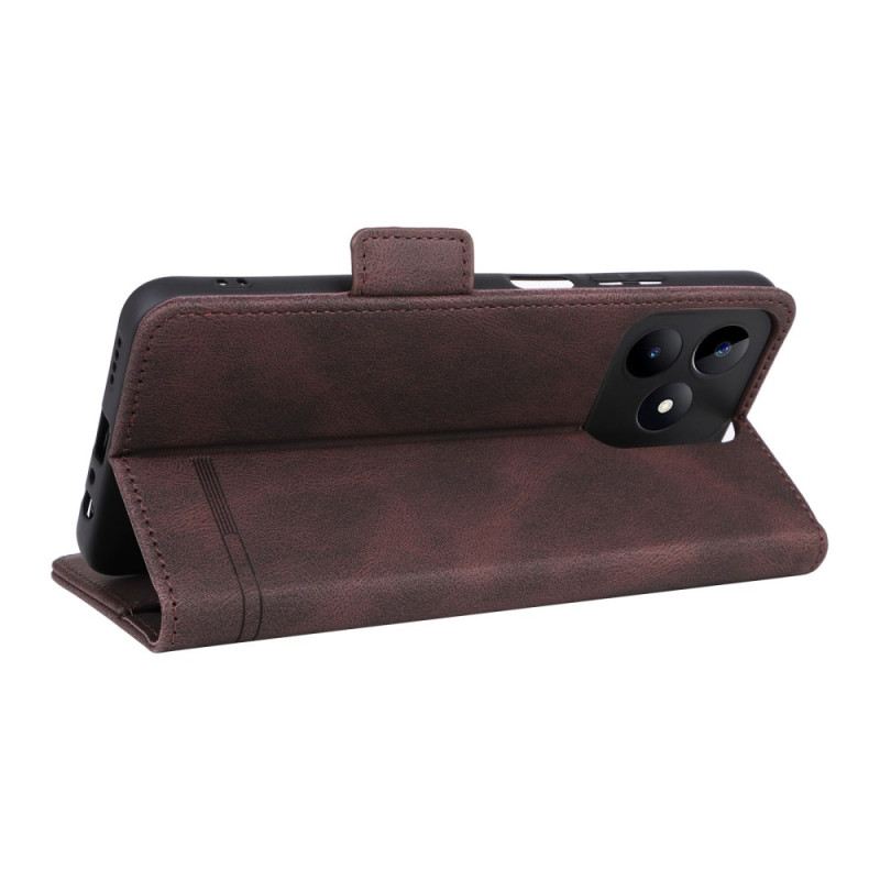 Bőrtok Realme C53 Retró Dizájn