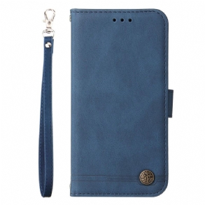 Bőrtok Realme C53 Szegecses Pánttal