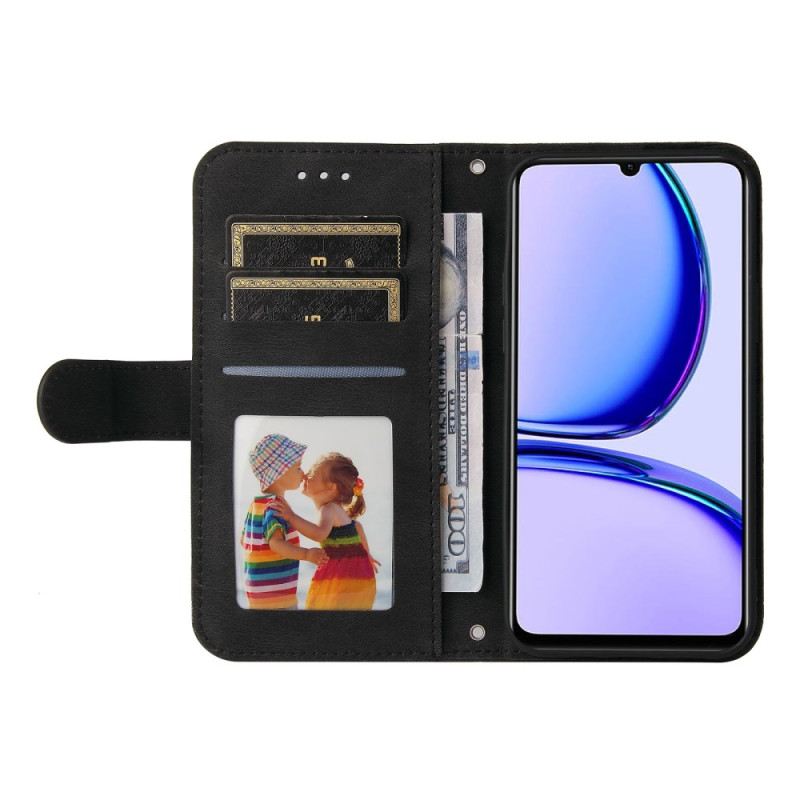 Bőrtok Realme C53 Szegecses Pánttal