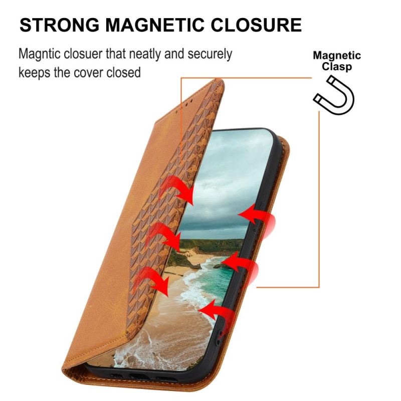 Fliptok Realme C53 Rombuszmintás Pánt