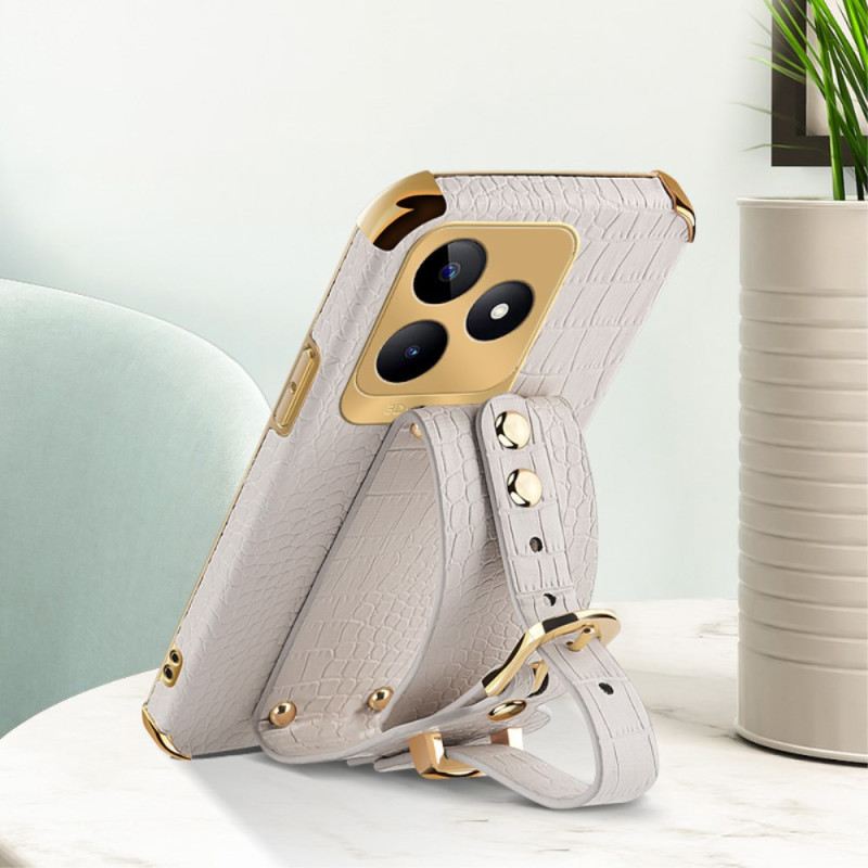 Tok Realme C53 Krokodilmintás Karkötőtartó