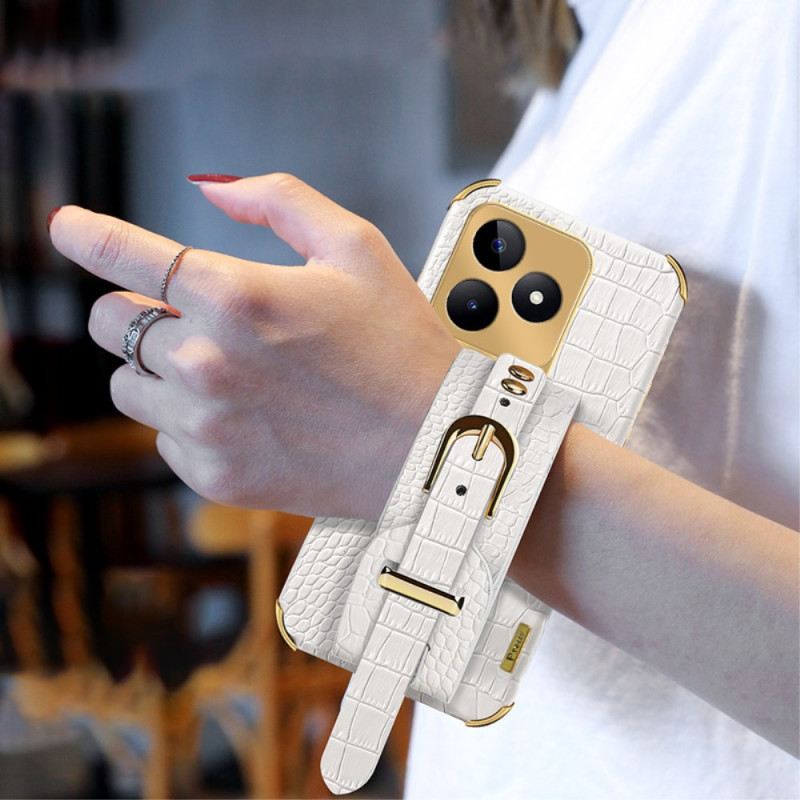 Tok Realme C53 Krokodilmintás Karkötőtartó