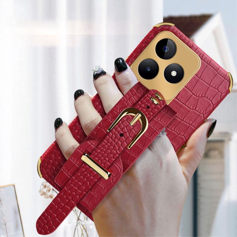 Tok Realme C53 Krokodilmintás Karkötőtartó