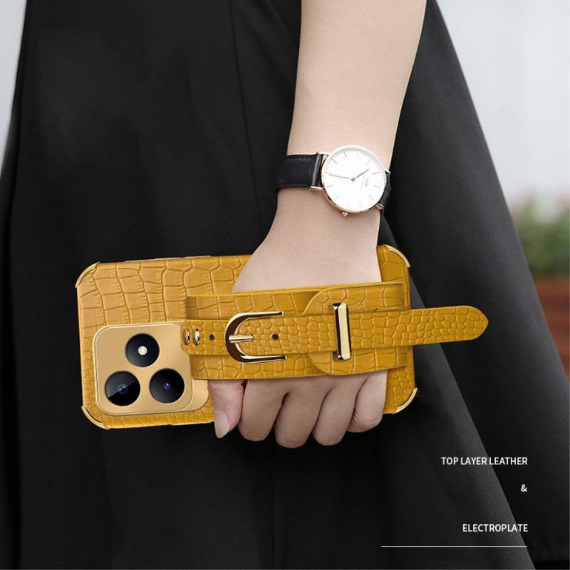 Tok Realme C53 Krokodilmintás Karkötőtartó