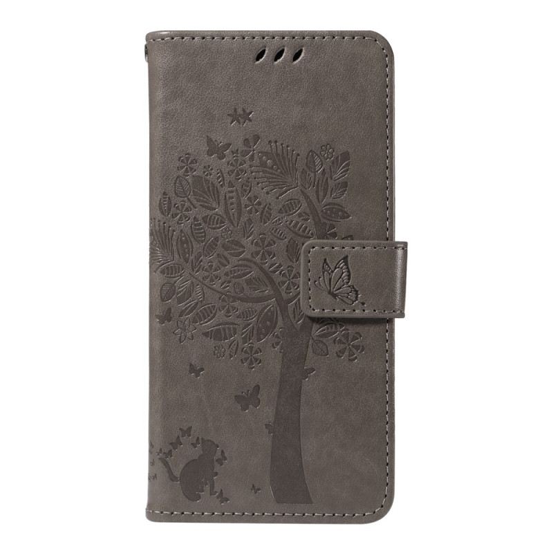 Bőrtok Oneplus 13r Fa És Macska