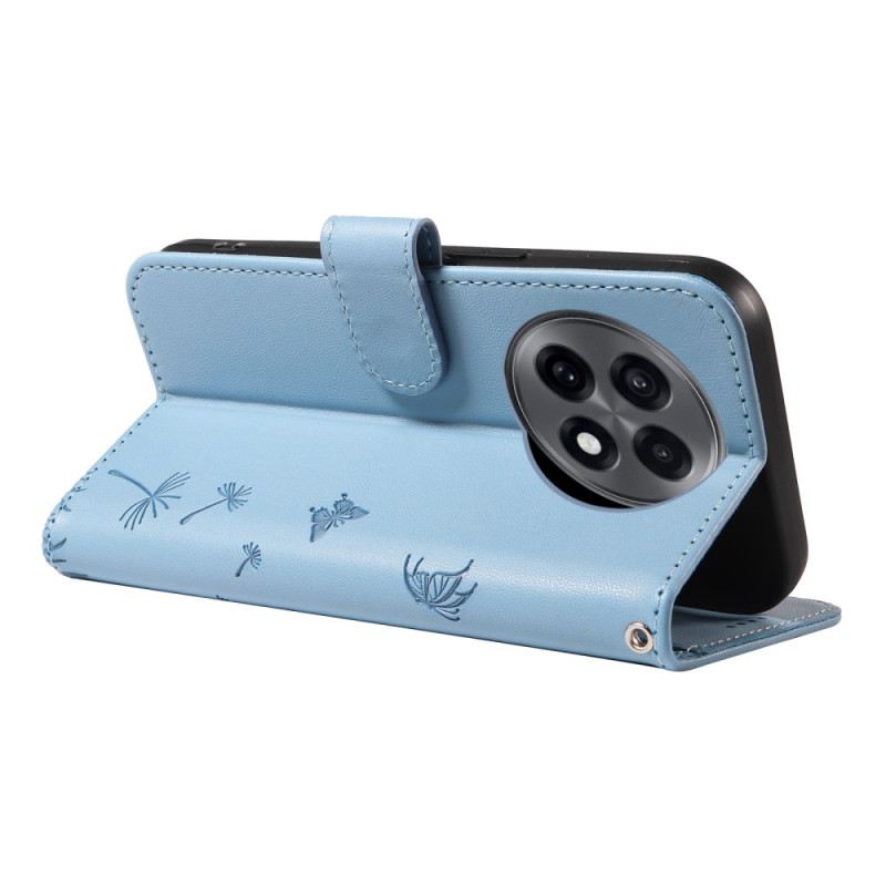 Bőrtok Oneplus 13r Pitypang Mintás Pánt