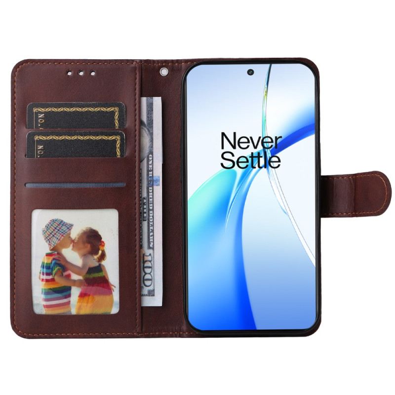 Bőrtok Oneplus 13r Sima Bőrhatású Szíj