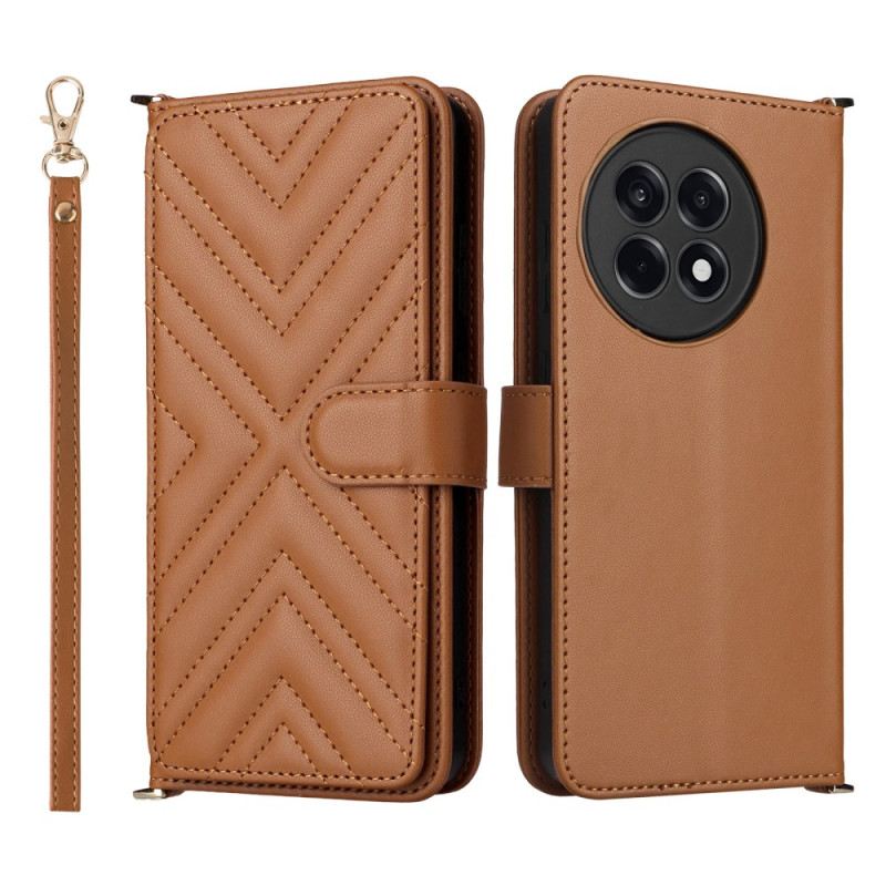 Bőrtok Oneplus 13r Stílusos Pánttal És Vállpánttal