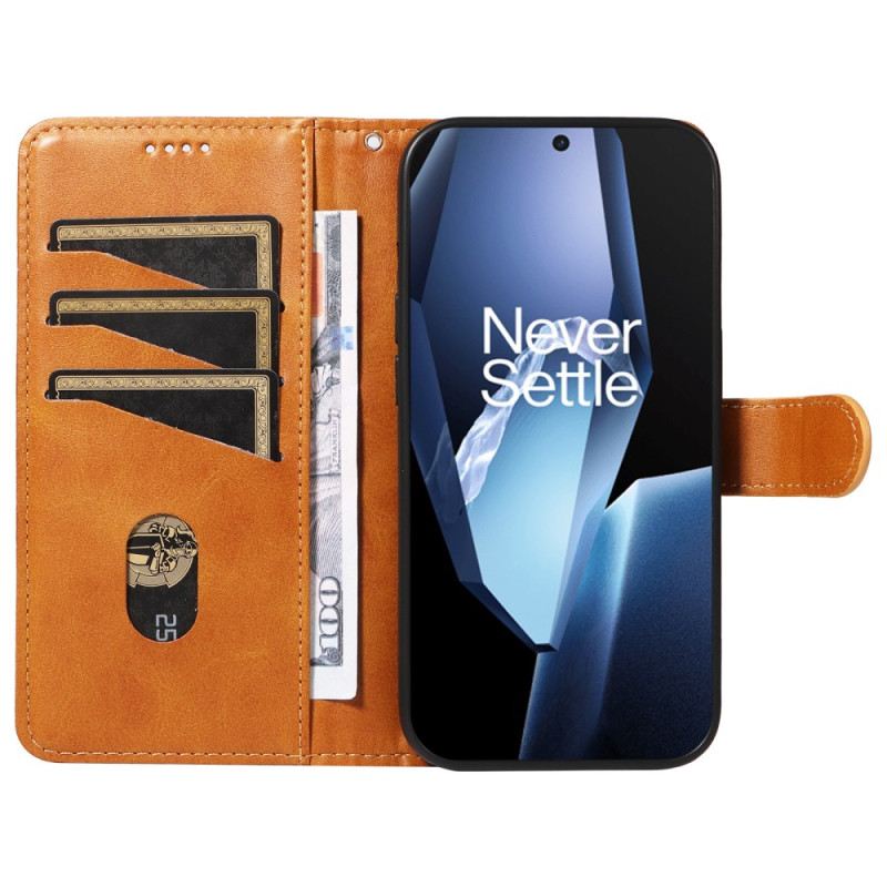 Bőrtok Oneplus 13r Vonalak