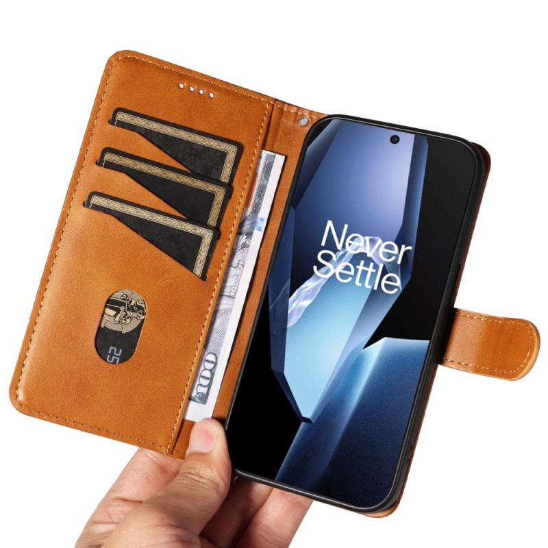 Bőrtok Oneplus 13r Vonalak