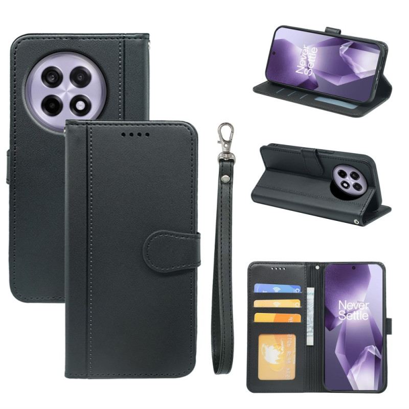 Fliptok Oneplus 13r Dupla Kártyatartós Pántos Pénztárca