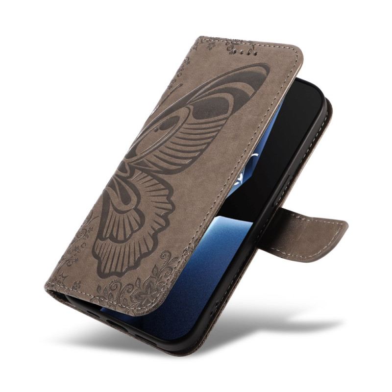 Fliptok Oneplus 13r Pillangó Mintás Pántos Pénztárca