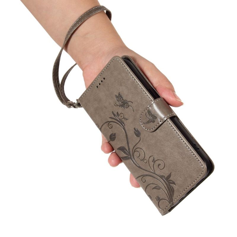 Fliptok Oneplus 13r Virágmintás Szíj