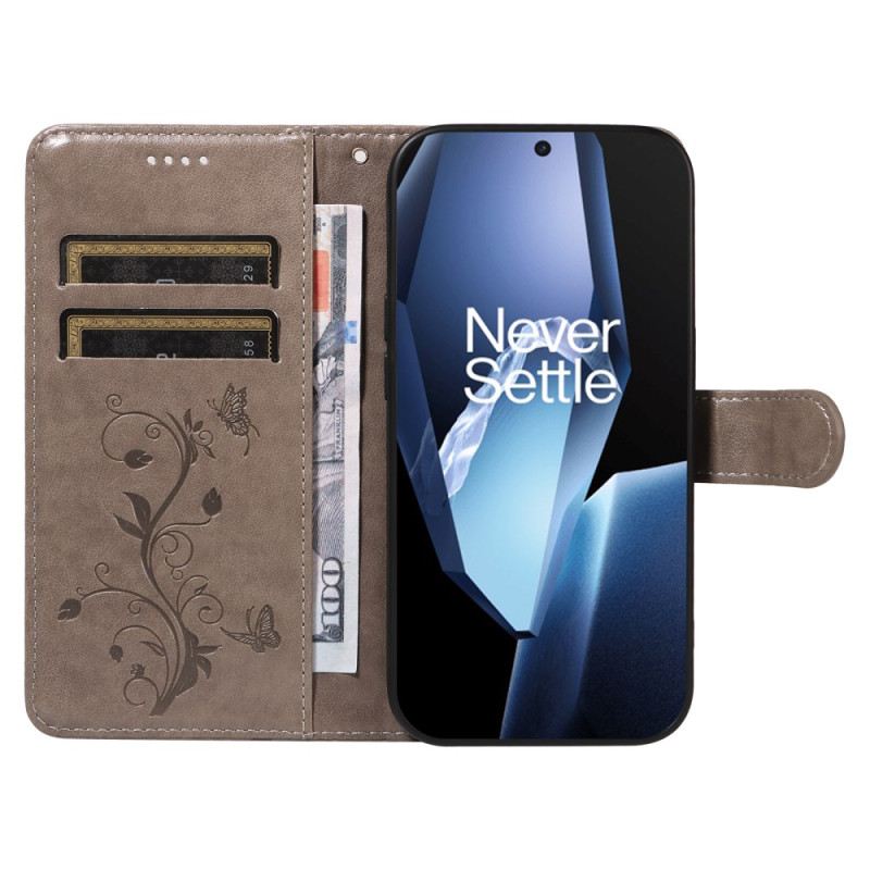 Fliptok Oneplus 13r Virágmintás Szíj