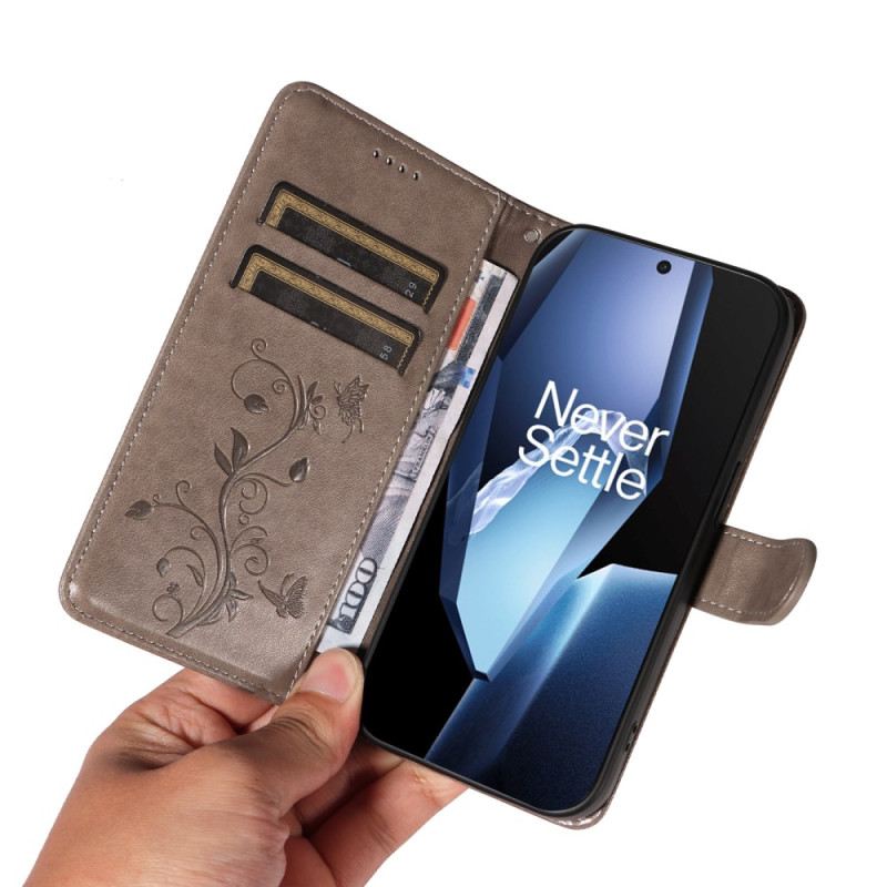 Fliptok Oneplus 13r Virágmintás Szíj