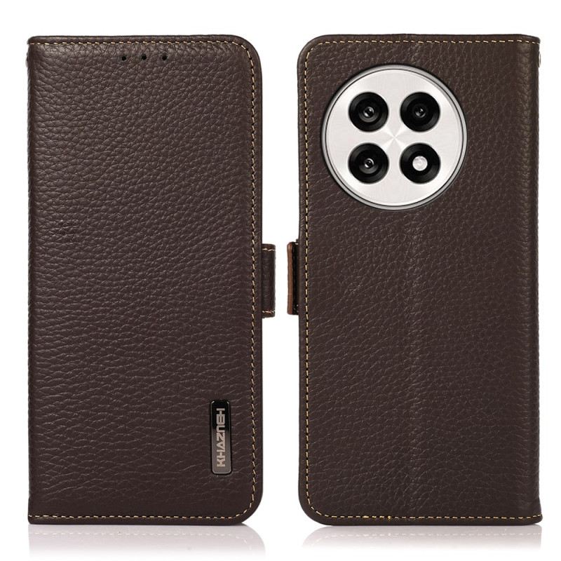 Kinyitható Bőrtok Oneplus 13r Khazneh Rfid Védelemmel Ellátott Bőr Pénztárca