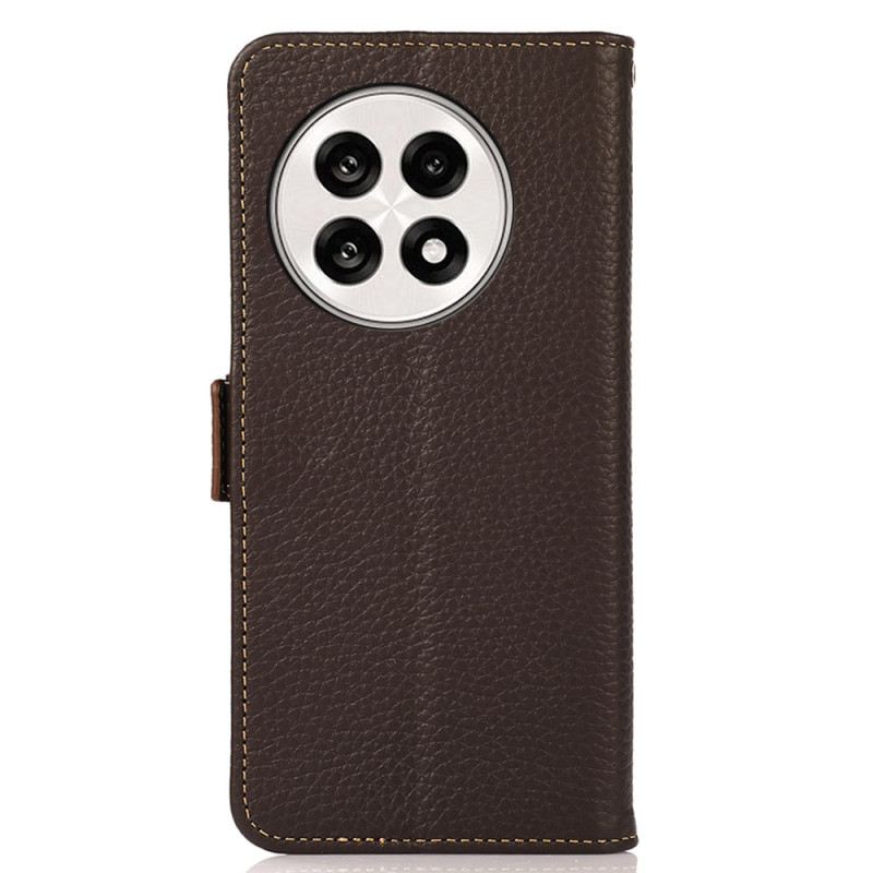 Kinyitható Bőrtok Oneplus 13r Khazneh Rfid Védelemmel Ellátott Bőr Pénztárca