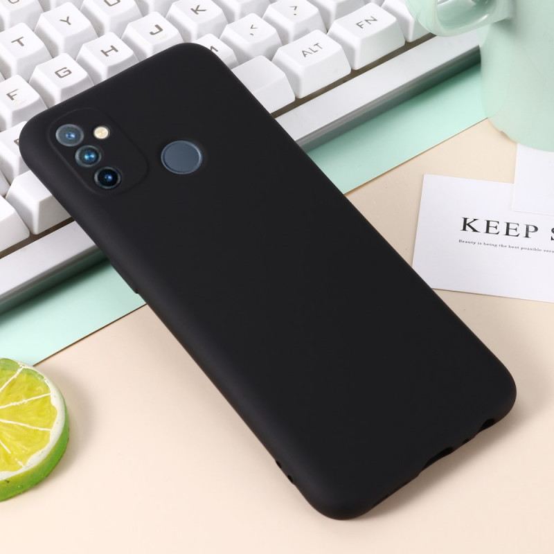 Tok OnePlus Nord N100 Folyékony Szilikon Nyakpánttal