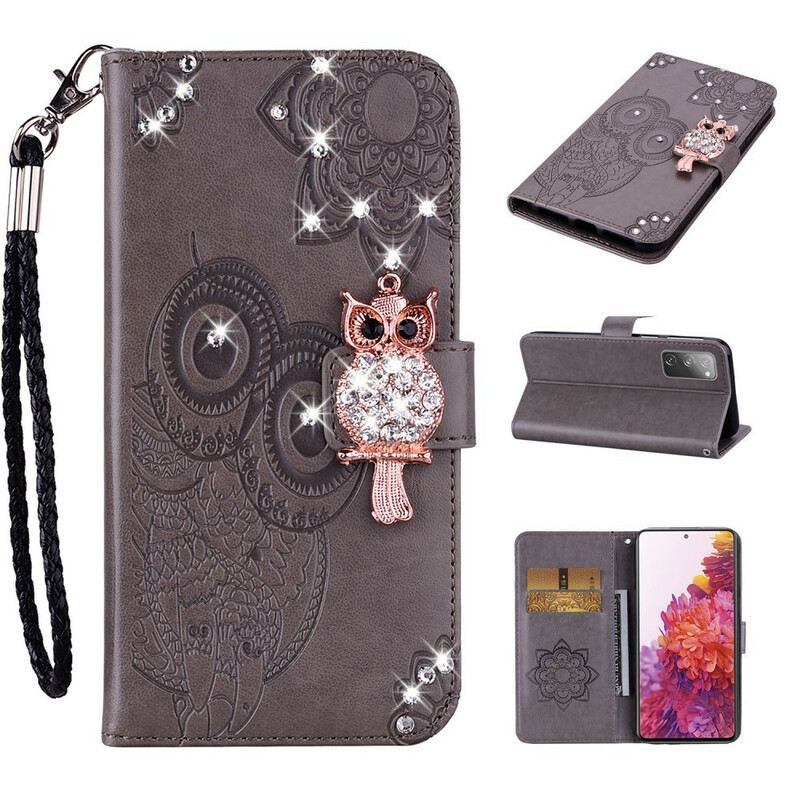 Kinyitható Tokok Samsung Galaxy S20 FE Bagoly Mandala És Varázsa