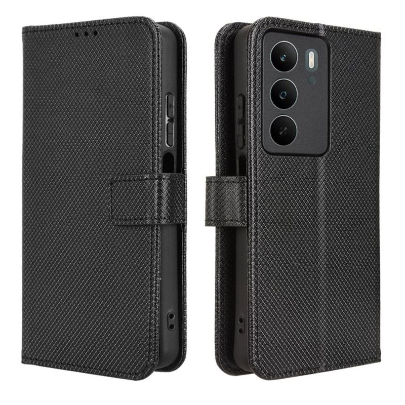 Bőrtok Realme C71 Gyémánt Textúra