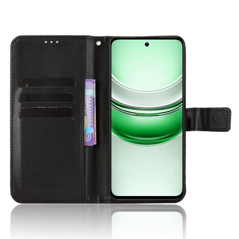 Bőrtok Realme C71 Gyémánt Textúra