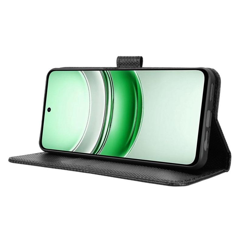 Bőrtok Realme C71 Gyémánt Textúra