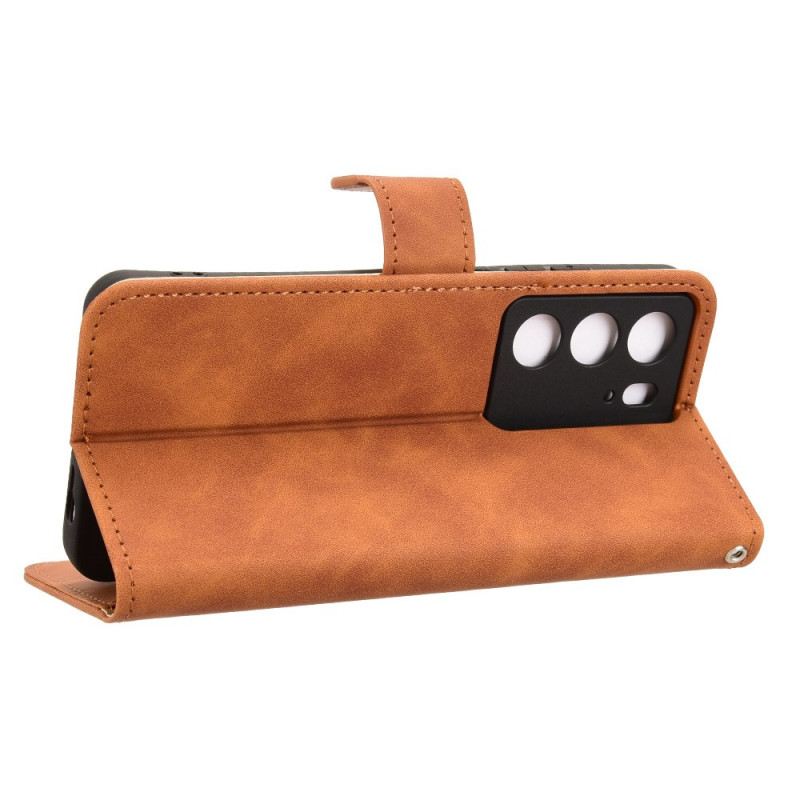 Bőrtok Realme C71 Velúr Hatású