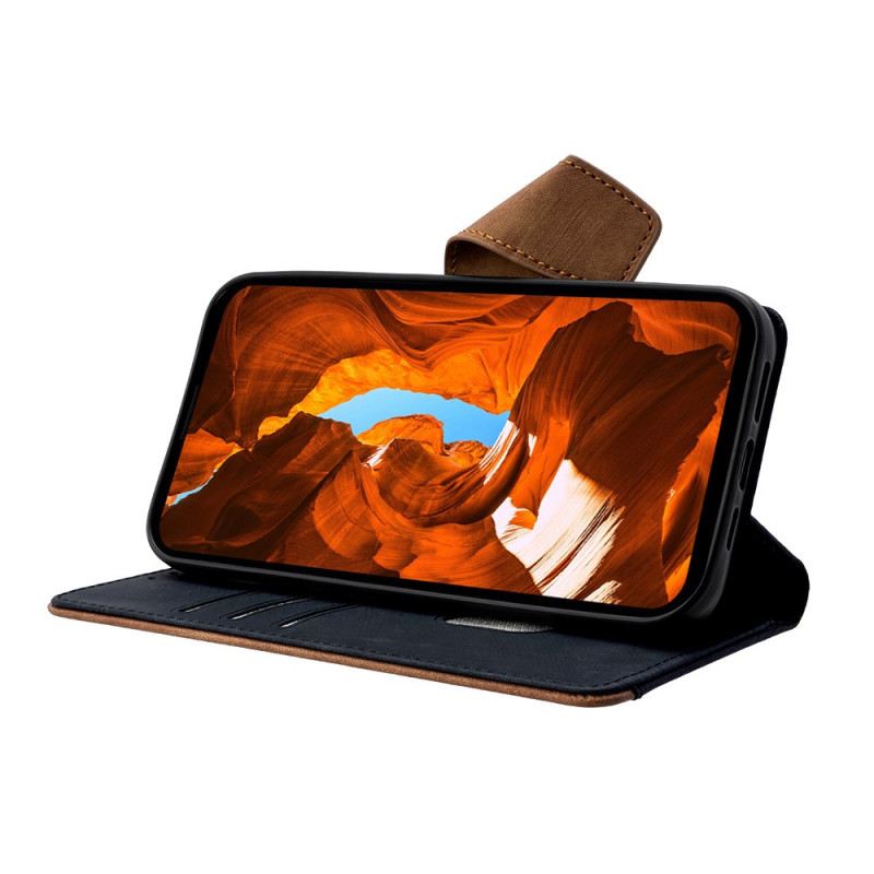 Bőrtok Realme C71 Vintage Rfid Pénztárca