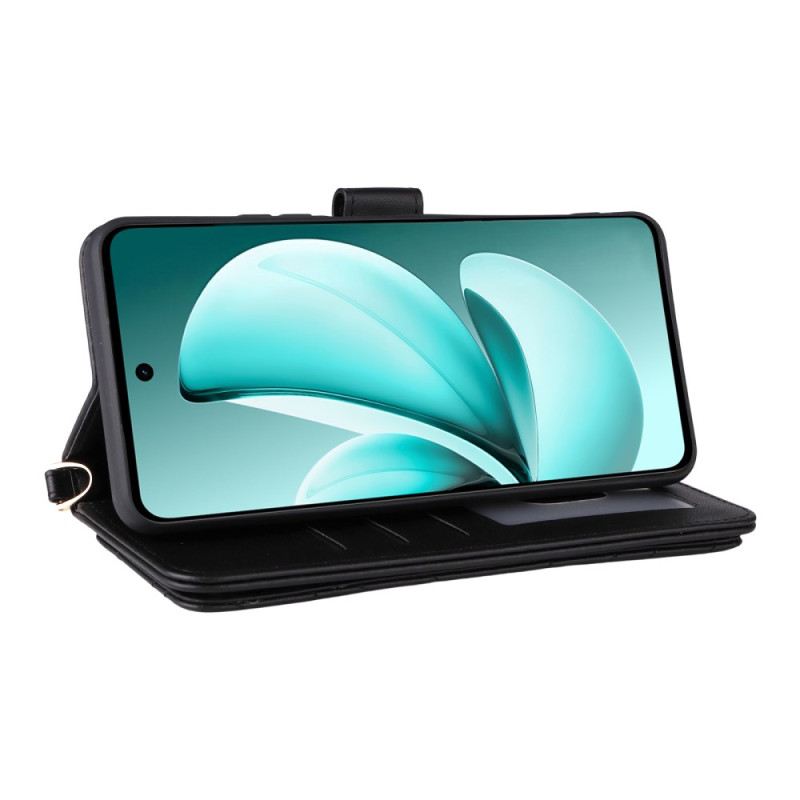 Fliptok Realme C71 Steppelt Vállpánttal És Csuklópánttal