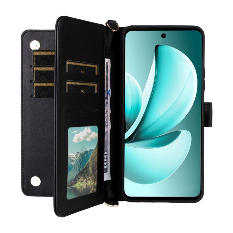 Fliptok Realme C71 Steppelt Vállpánttal És Csuklópánttal