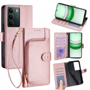 Kinyitható Tokok Realme C71 Cipzáras Pénztárca