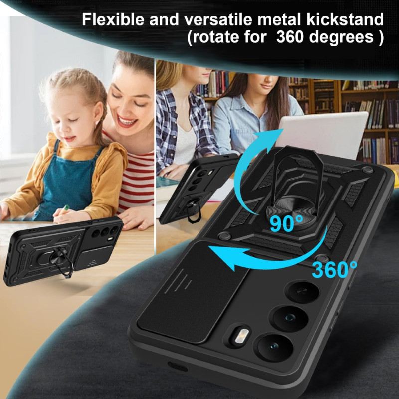 Mobiltelefon Tokok Realme C71 Csúszó Kameravédő És Állvány