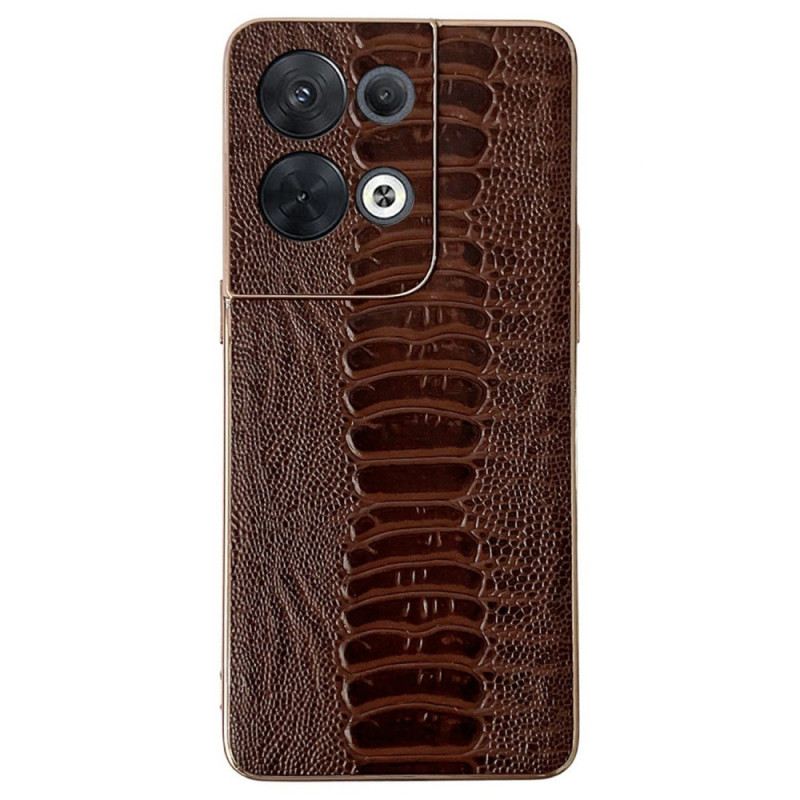 Telefontok Oppo Reno 8 Pro Eredeti Krokodil Stílusú Bőr