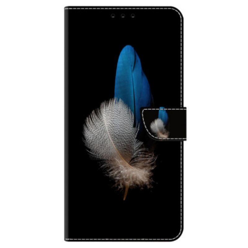 Bőrtok Oppo A98 5g Két Toll