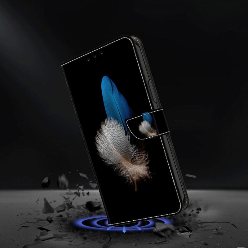 Bőrtok Oppo A98 5g Két Toll