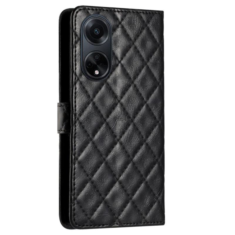 Bőrtok Oppo A98 5g Steppelt